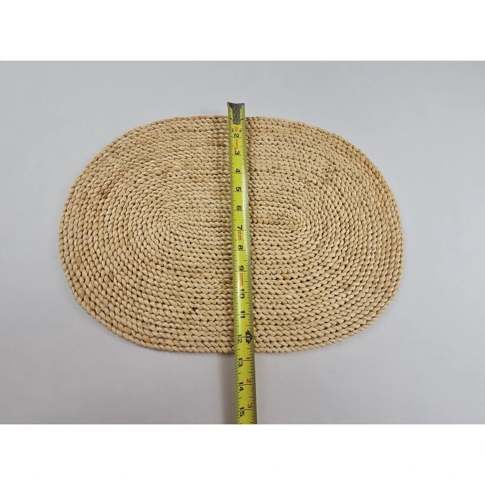 5‎ Vintage Boho Seagrass Hand Woven Placemats Chargers 17.5
